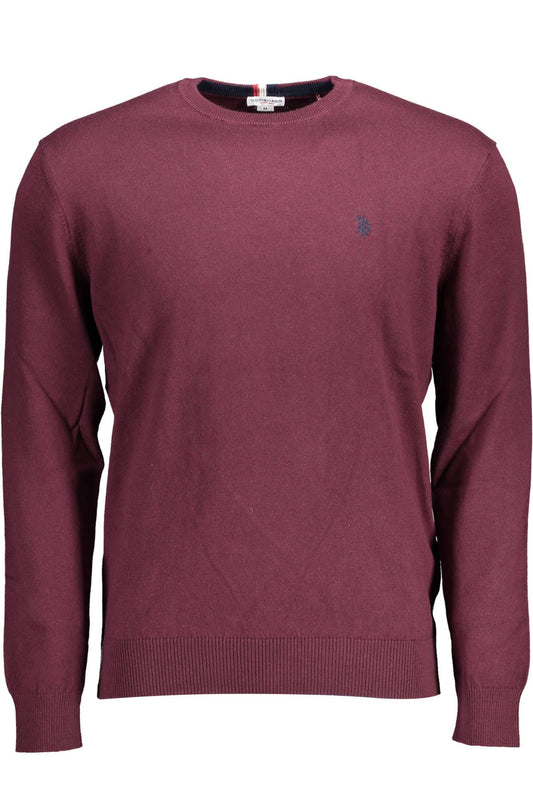 U.S. POLO ASSN. Elegant Purple Cotton Cashmere Sweater