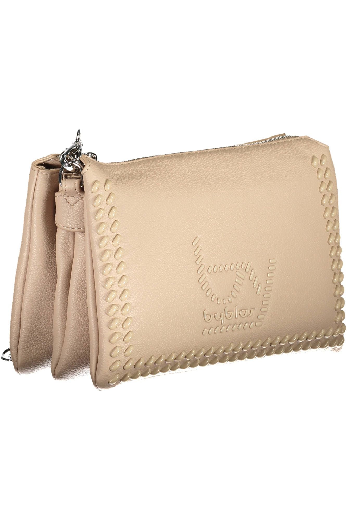 BYBLOS Chic Beige Chain-Handle Shoulder Bag