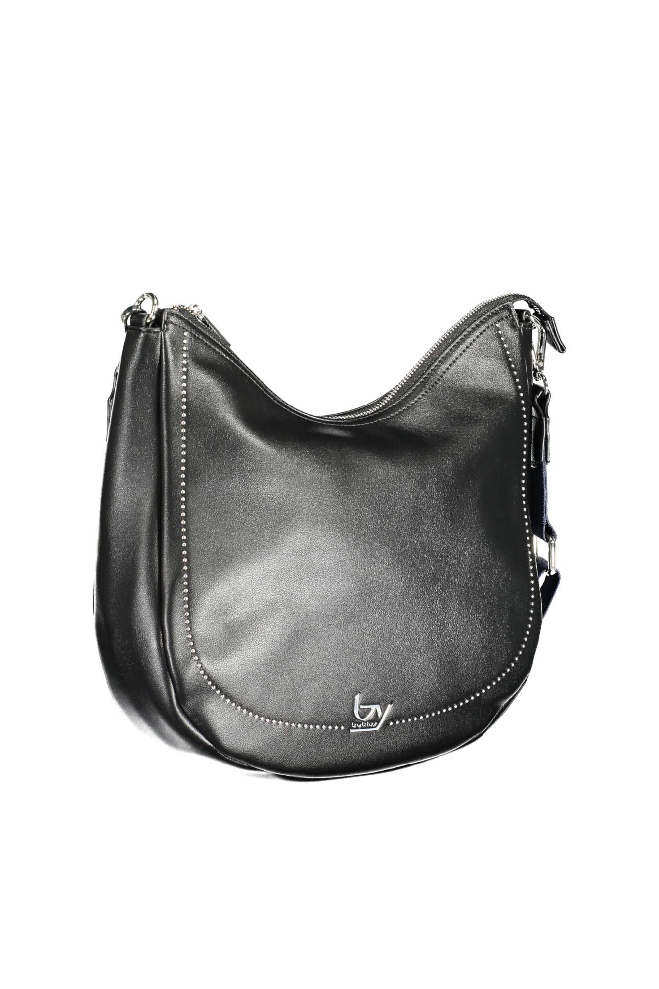 BYBLOS Elegant Black Polyurethane Handbag