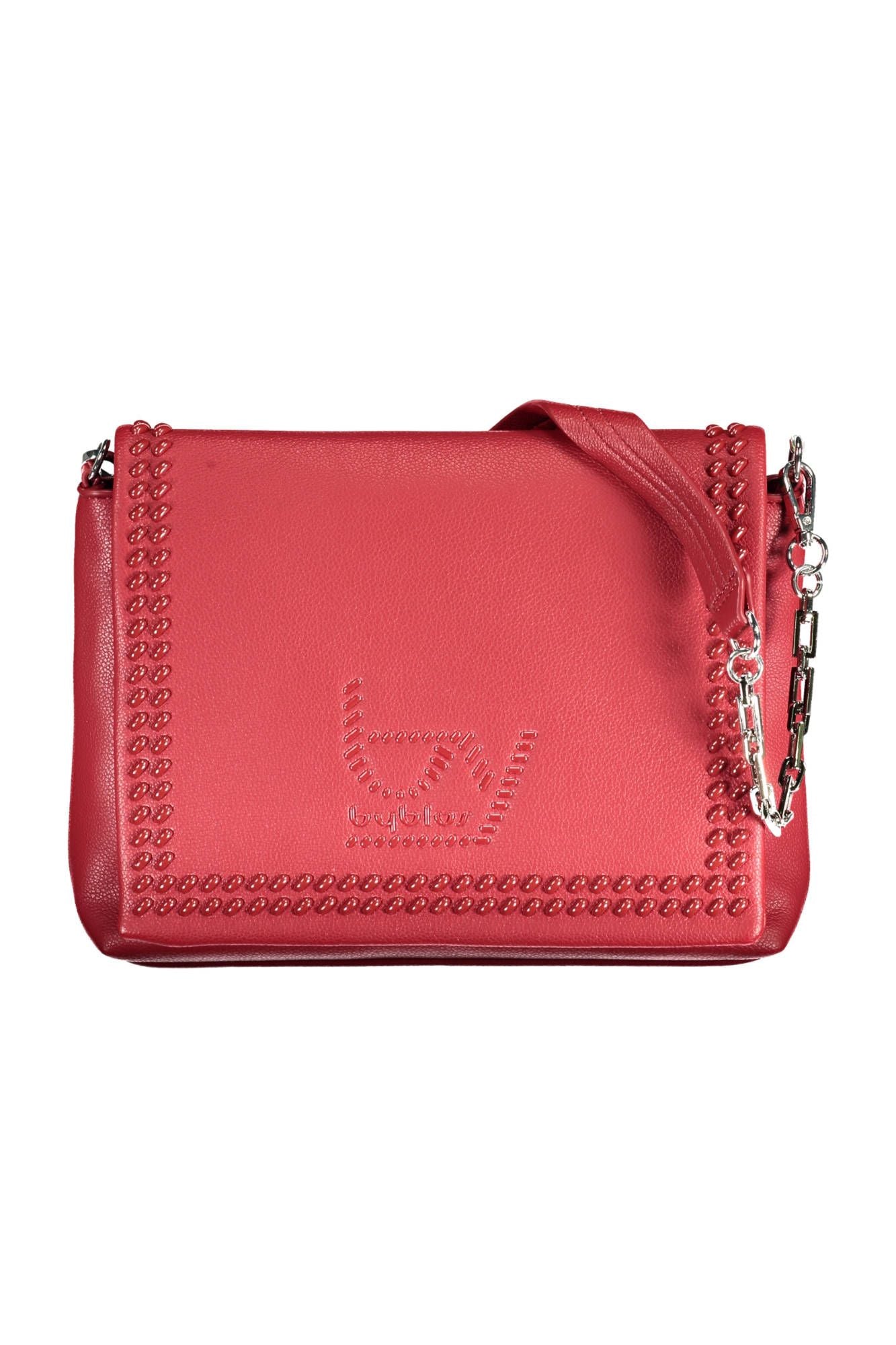 BYBLOS Elegant Red Chain-Strap Shoulder Bag