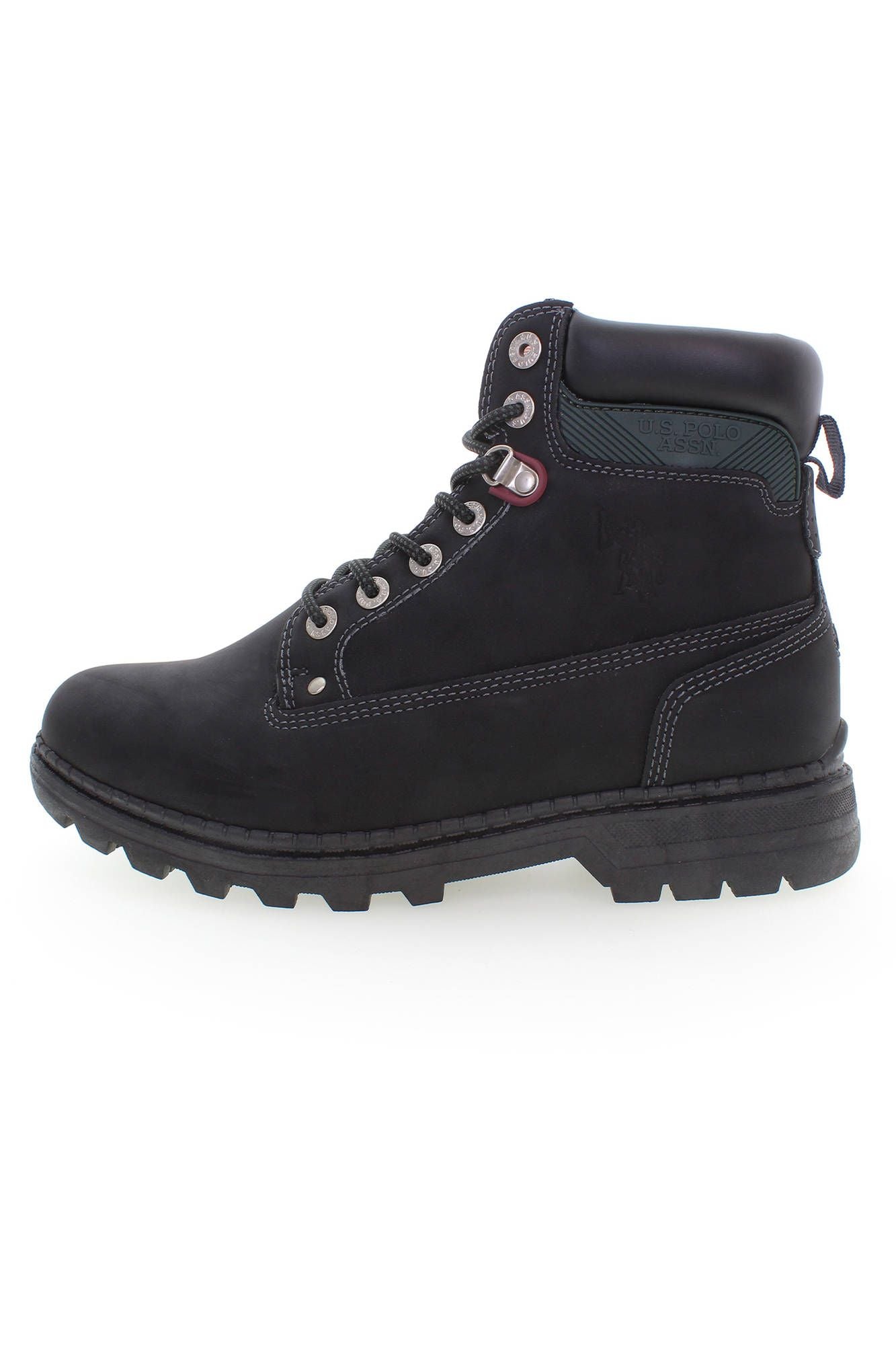 U.S. POLO ASSN. Black Polyester Men Boot