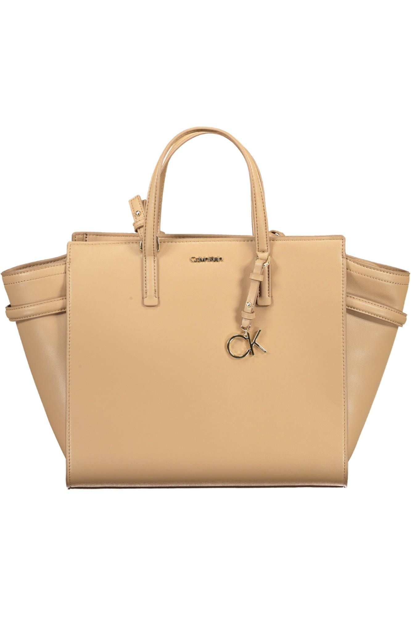 Calvin Klein Beige Polyester Women Handbag