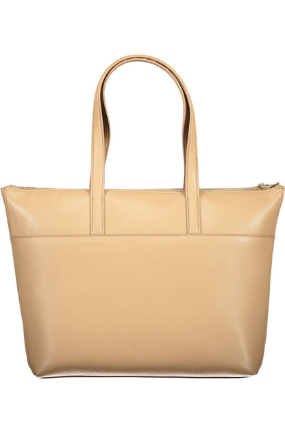 Calvin Klein Beige Polyester Women Handbag