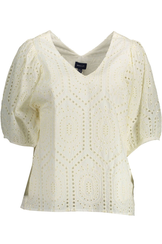 Gant White Cotton Women TShirt