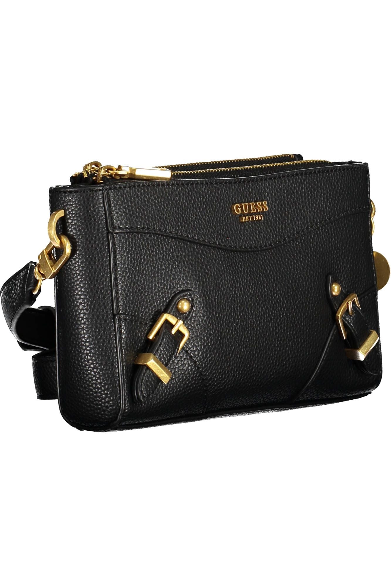 Guess Jeans Chic Contrasting Black Polyurethane Handbag