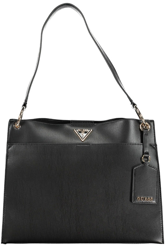 Guess Jeans Chic Snap-Closure Shoulder Bag with Contrasting Details