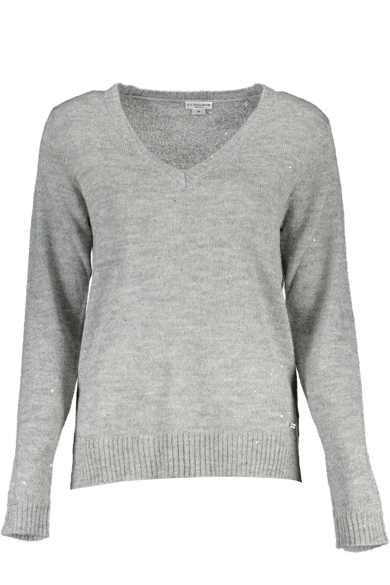 U.S. POLO ASSN. Elegant Long-Sleeved V-Neck Sweater