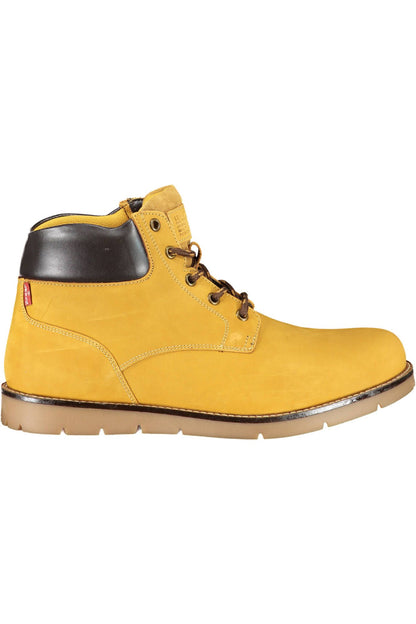 Levi's Sunset Yellow Ankle Boots with Lace-Up Detail