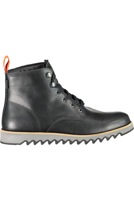 Levi's Black Leather Men Boot