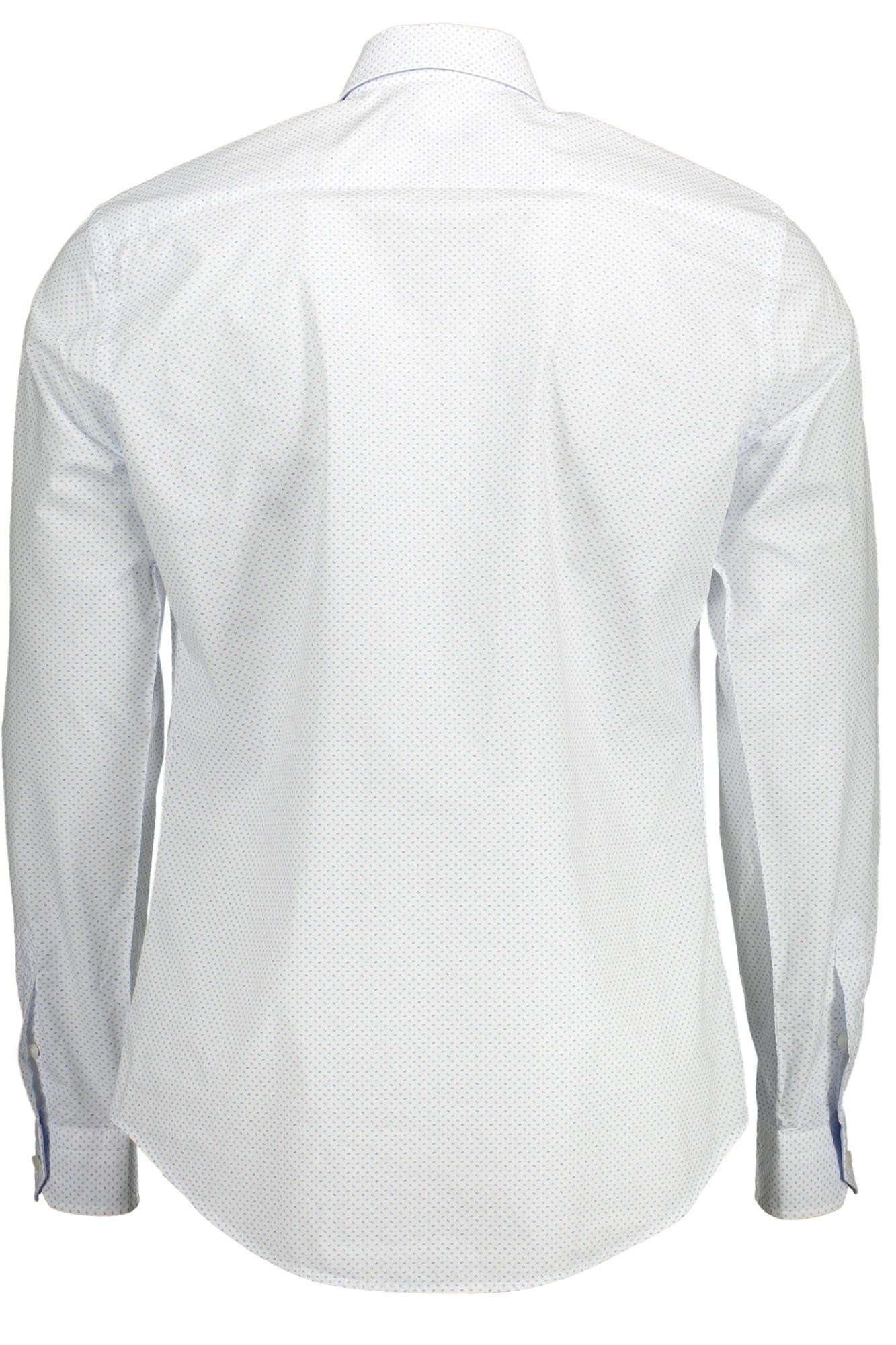 Harmont & Blaine Elegant White Cotton Shirt with Contrast Detailing