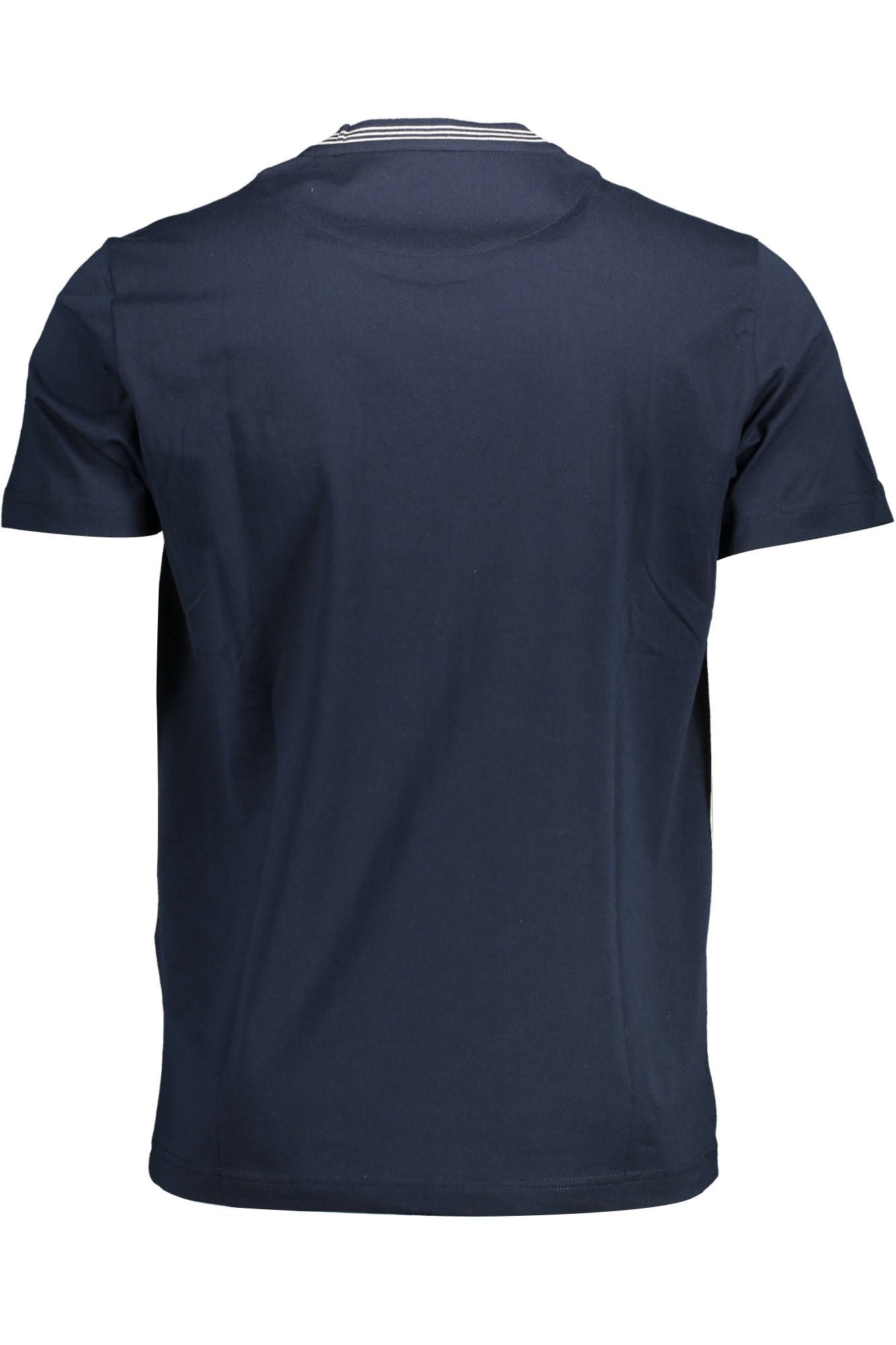 Harmont & Blaine Elegant Crew Neck Pocket Tee in Blue