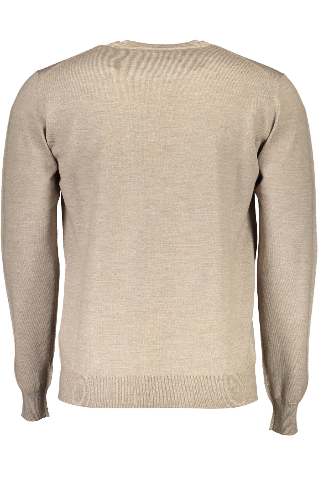 Harmont & Blaine Beige Wool Crew Neck Luxury Sweater