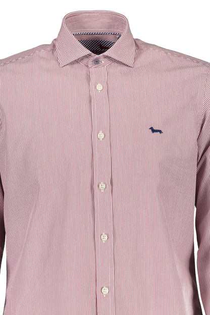 Harmont & Blaine Elegant Purple Narrow Fit Shirt with French Collar