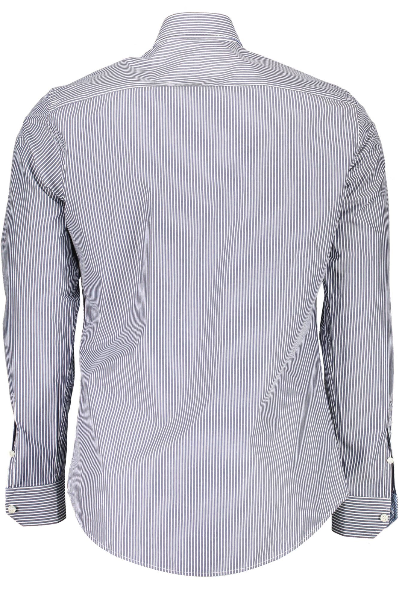 Harmont & Blaine Sleek Blue Organic Cotton Shirt with Logo