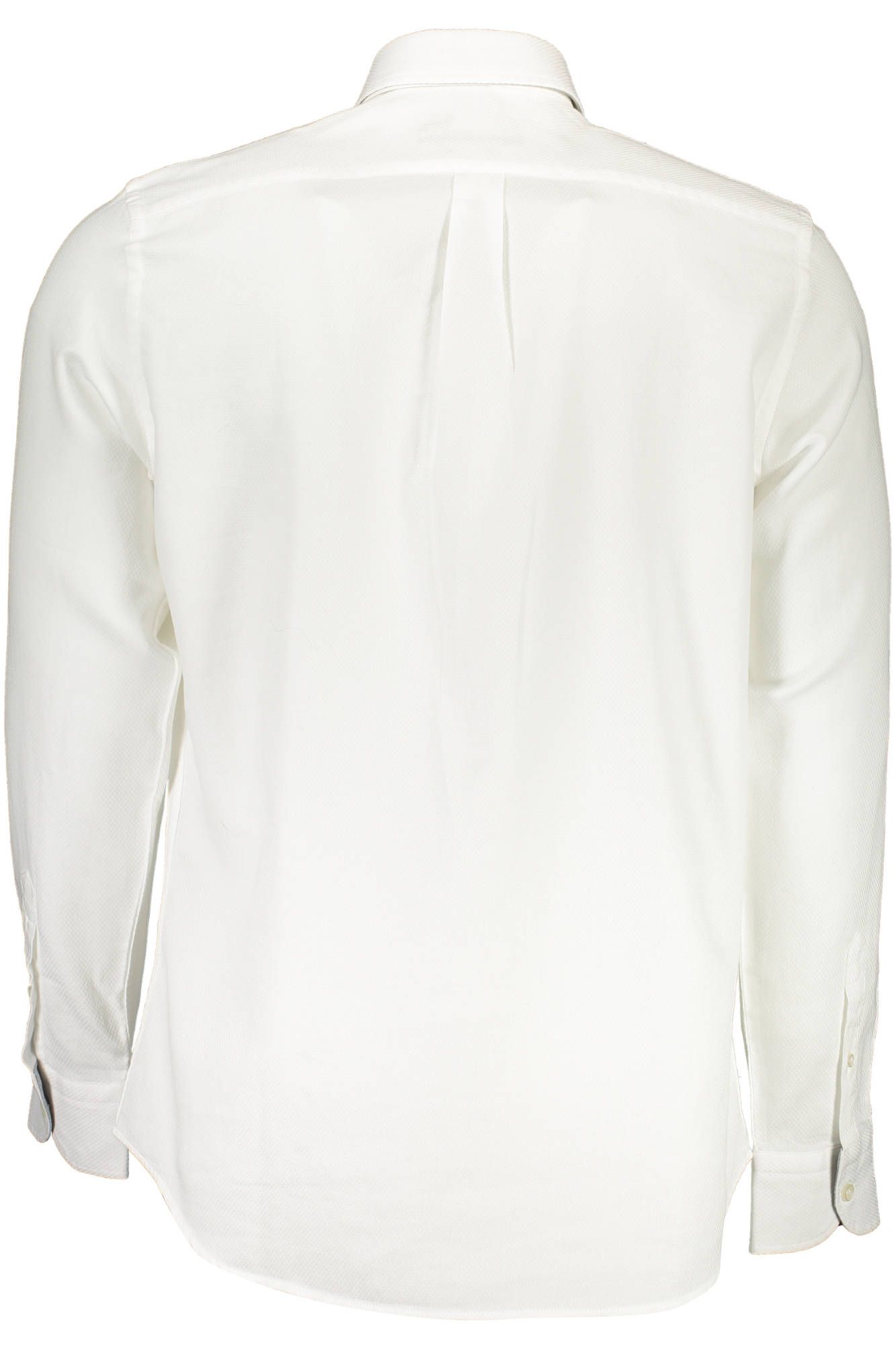 Harmont & Blaine Elegant White Cotton Shirt with Contrasting Cuffs