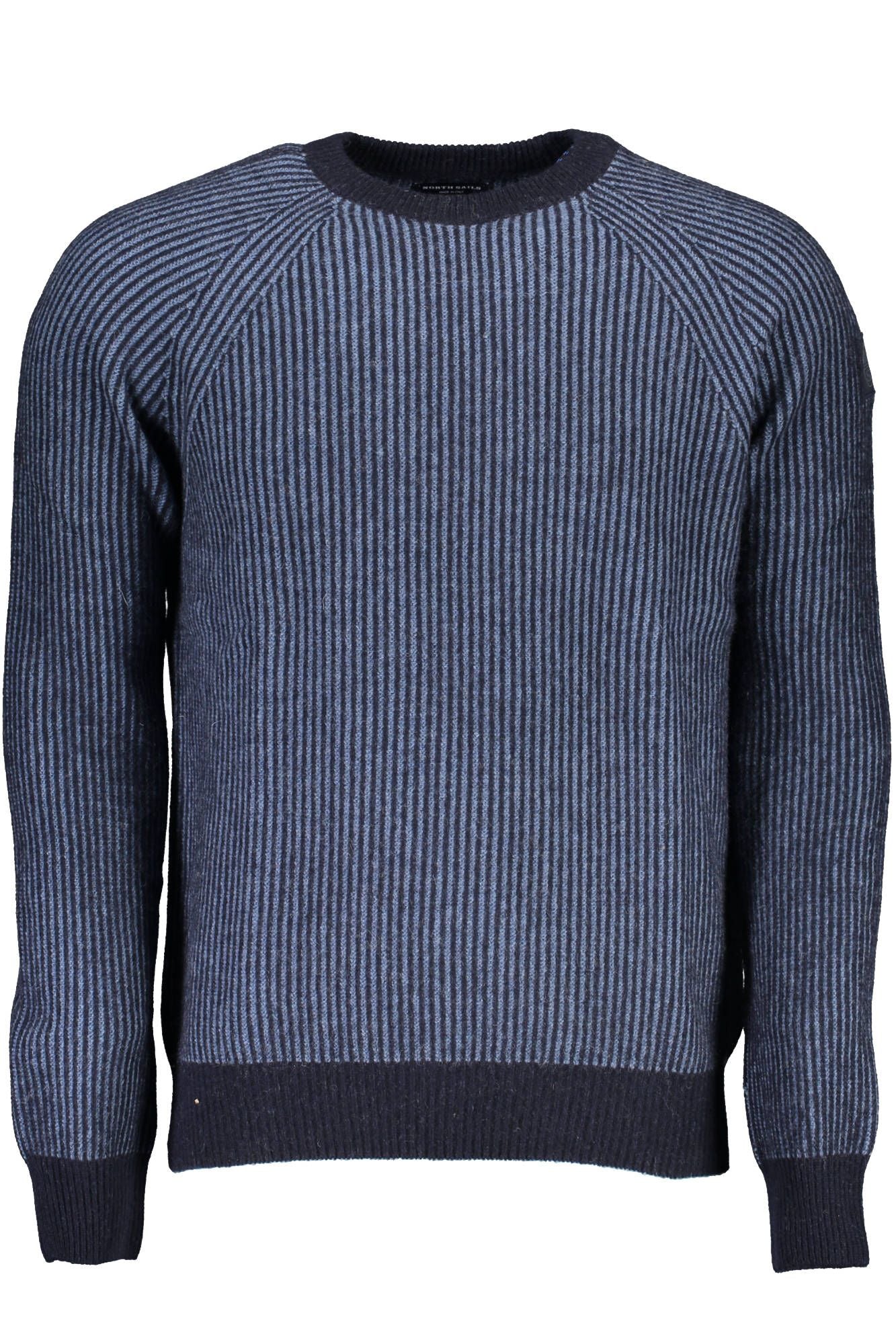 North Sails Eco-Conscious Blue Sweater with Emblem Detail