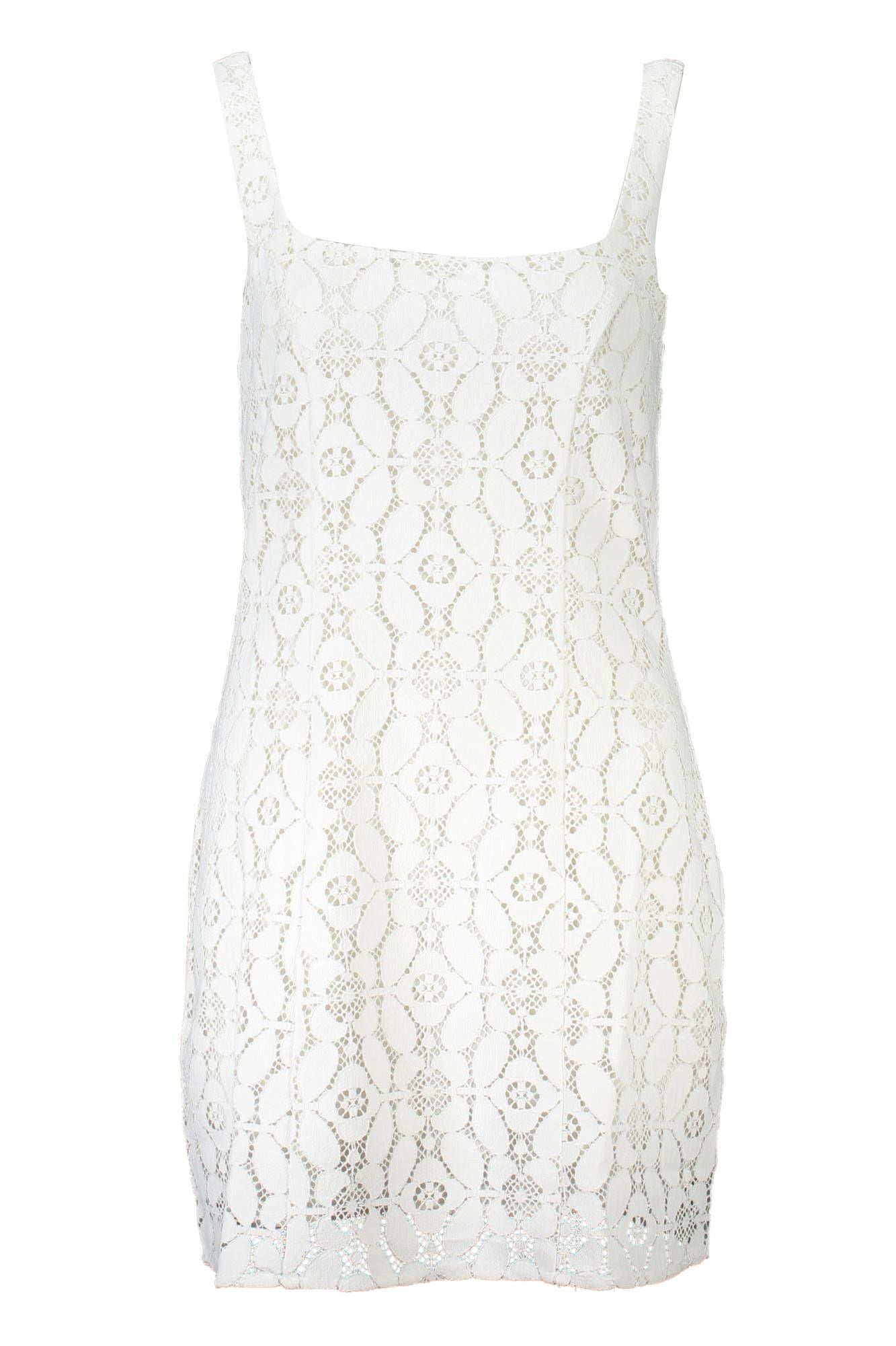 Desigual Chic Sleeveless Square Neckline Dress