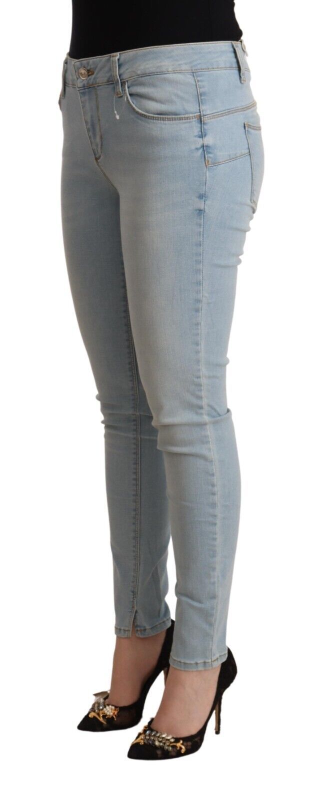 Liu Jo Light Blue Mid Waist Skinny Denim