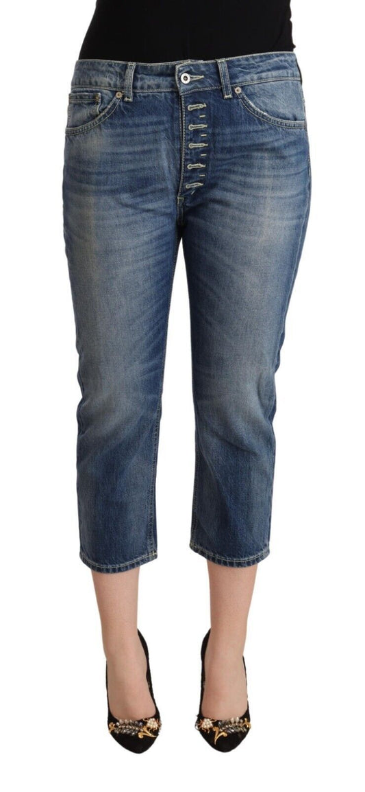 Dondup Elegant Mid-Waist Cotton Denim Jeans