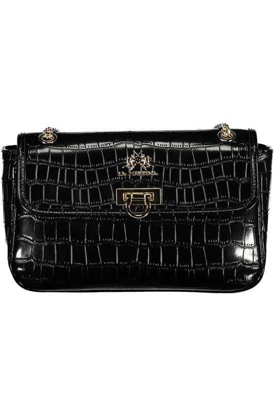 La Martina Elegant Chain Shoulder Bag with Contrasting Accents