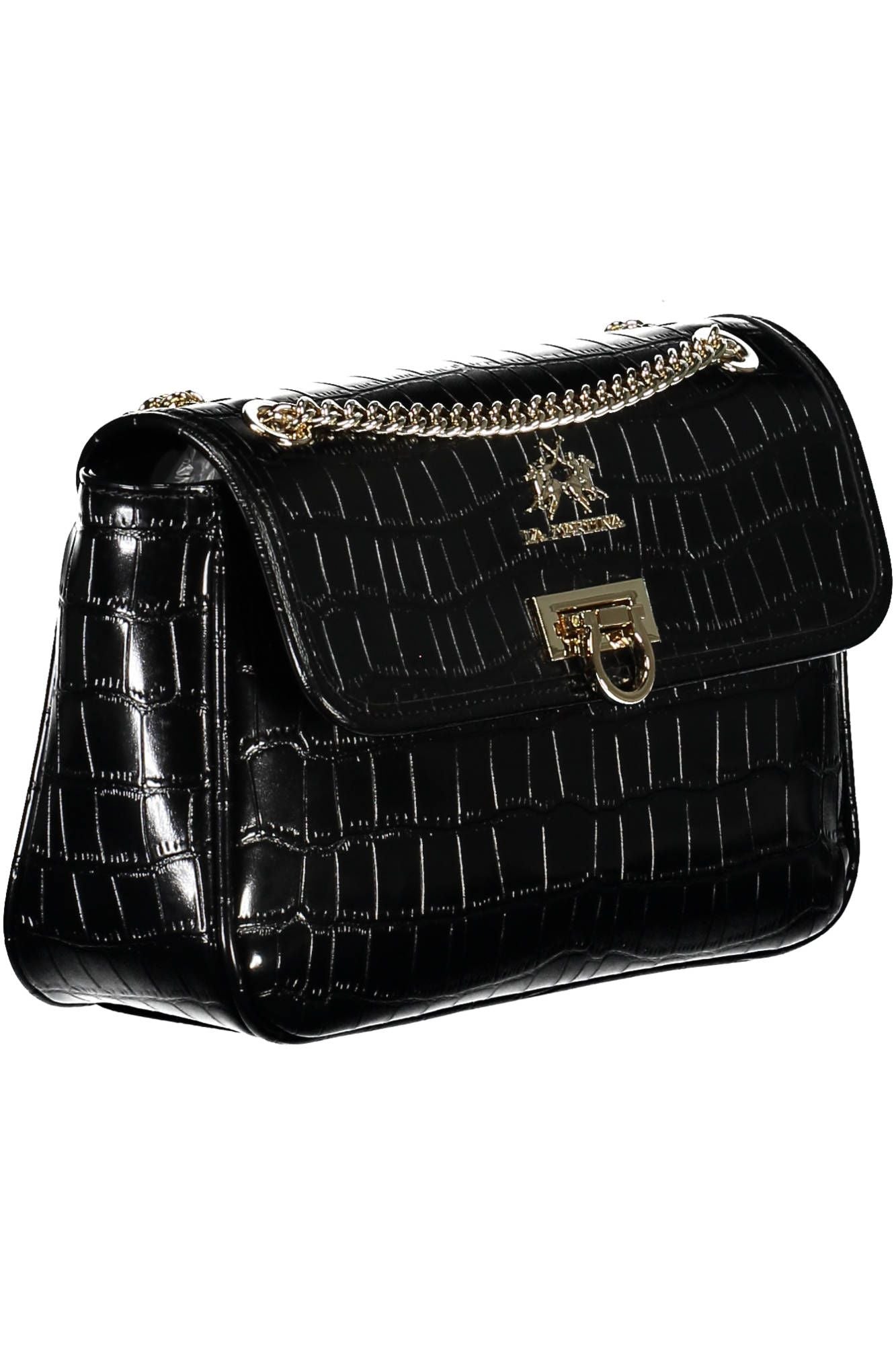 La Martina Elegant Chain Shoulder Bag with Contrasting Accents