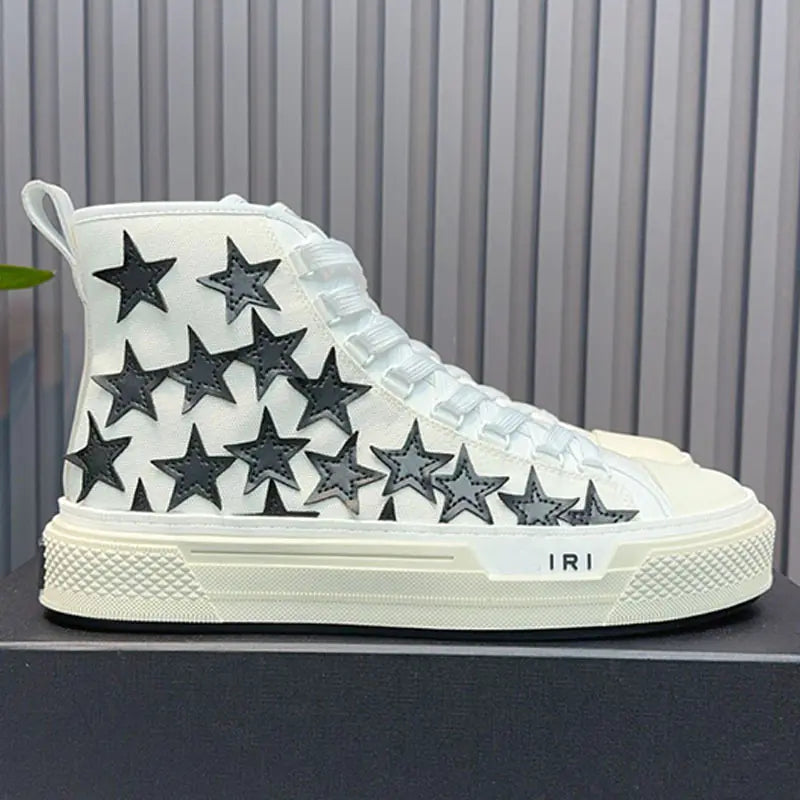 2023 Men's High-Top Star Canvas Sneakers (Thick Sole)