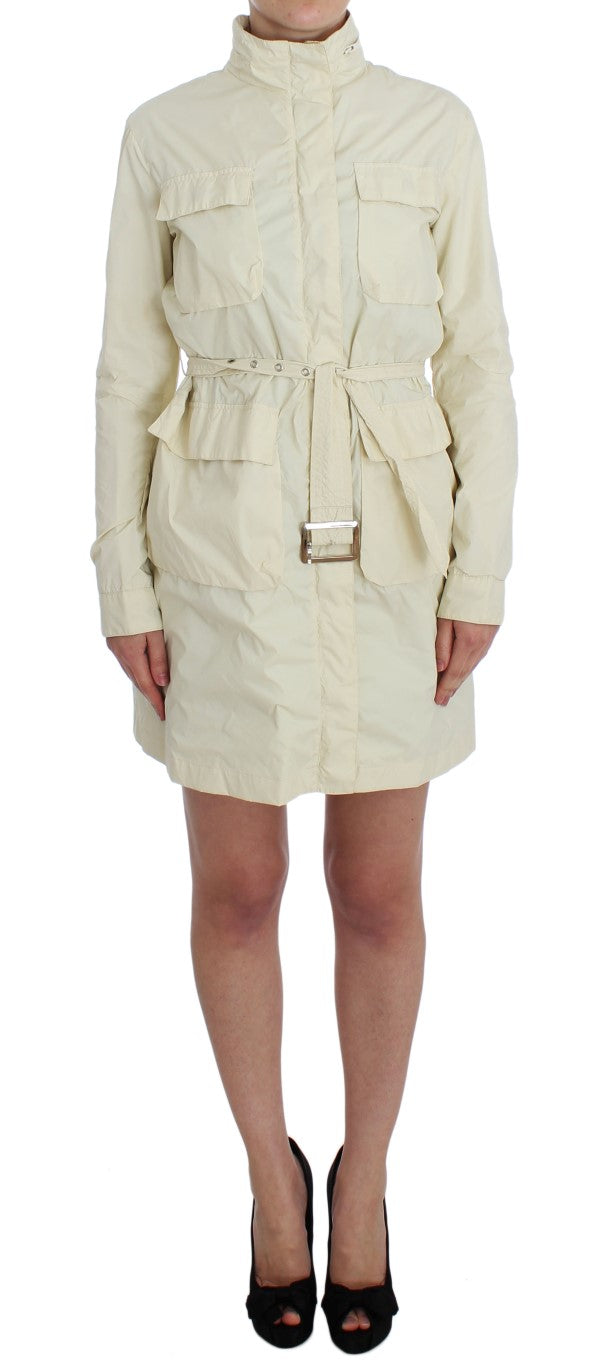 P.A.R.O.S.H. Chic Beige Trench Jacket Coat