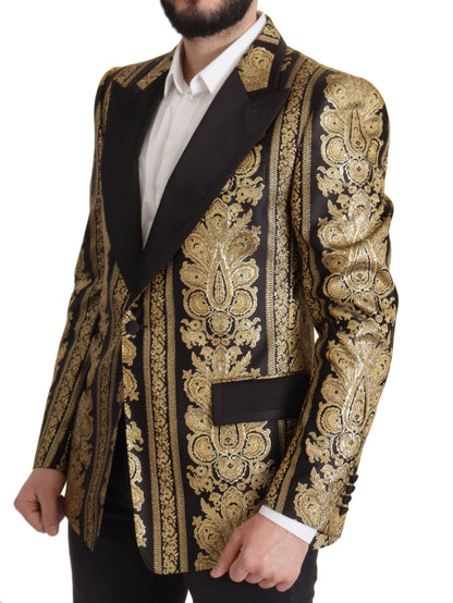 Dolce & Gabbana Elegant Single Breasted Jacquard Blazer