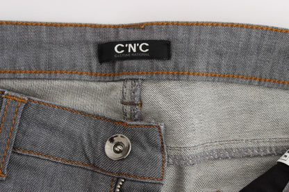 Costume National Elegant Gray Regular Fit Jeans