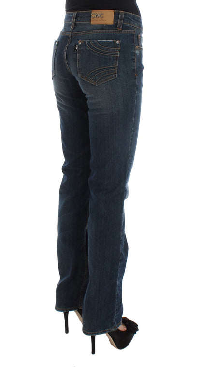 Costume National Chic Blue Regular Fit Designer Jeans