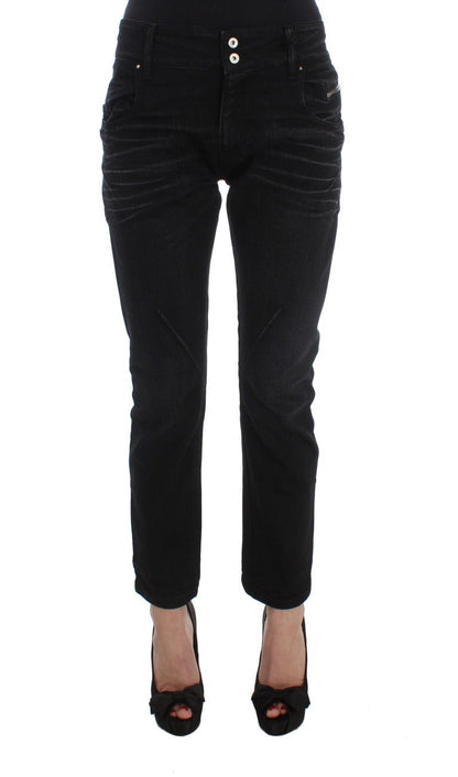 Costume National Elegant Black Slouchy Fit Jeans for Trendsetters