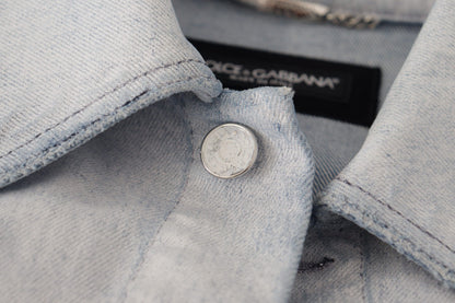 Dolce & Gabbana Elegant Light Blue Denim Jacket