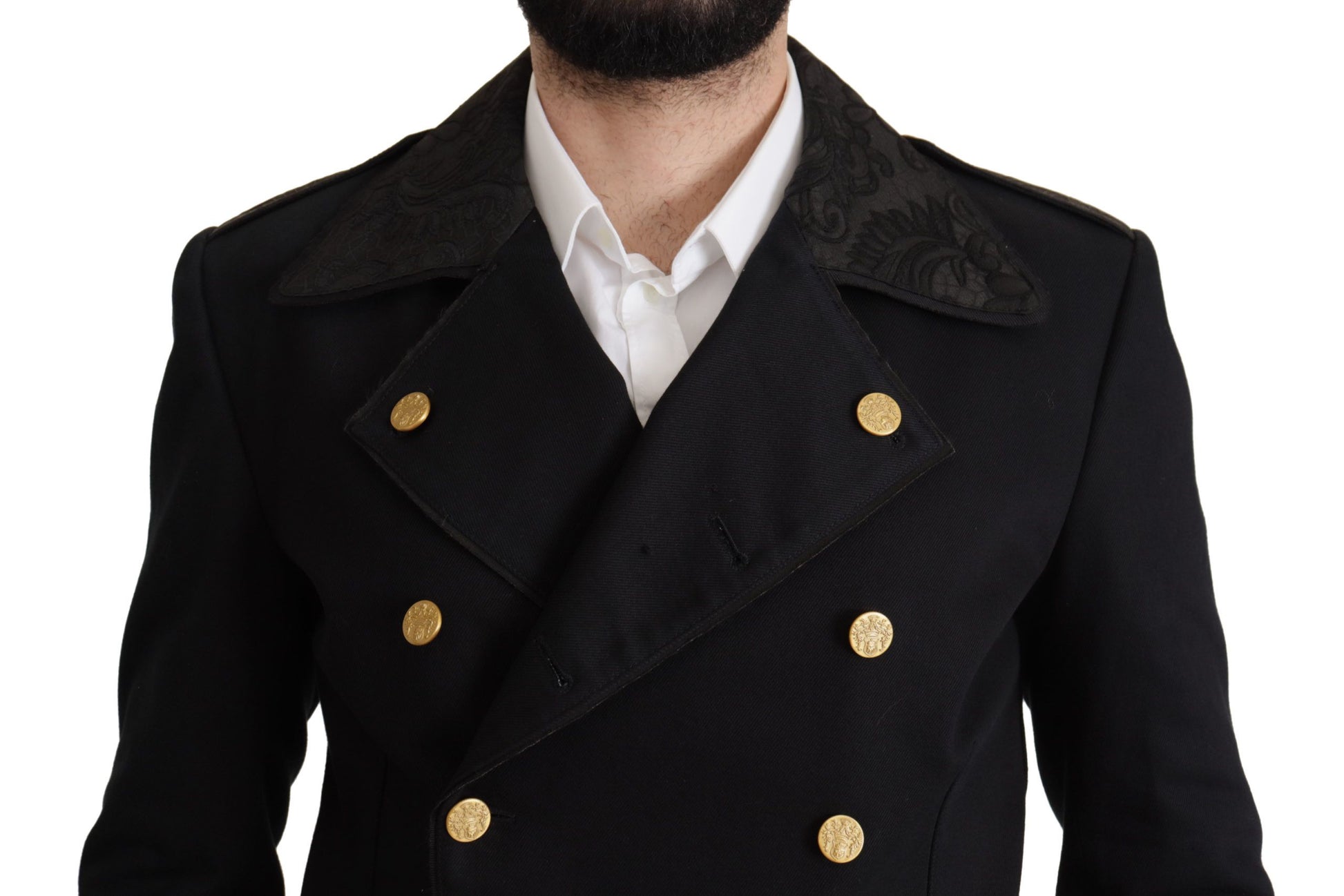 Dolce & Gabbana Elegant Black Double Breasted Jacket