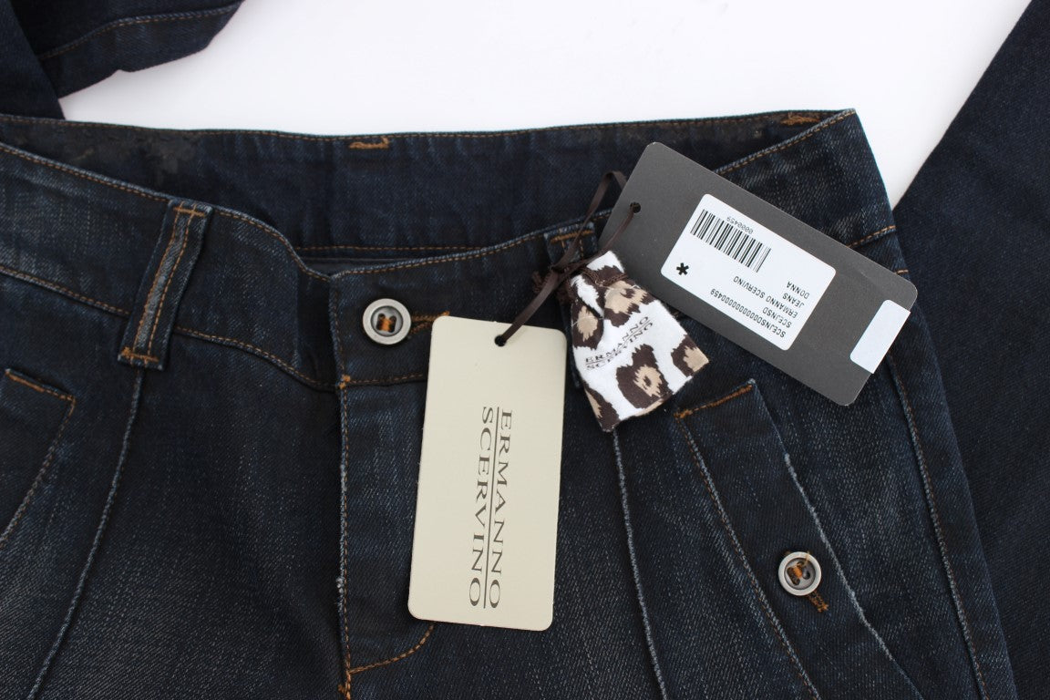 Ermanno Scervino Chic Slim Fit Italian Cotton Jeans