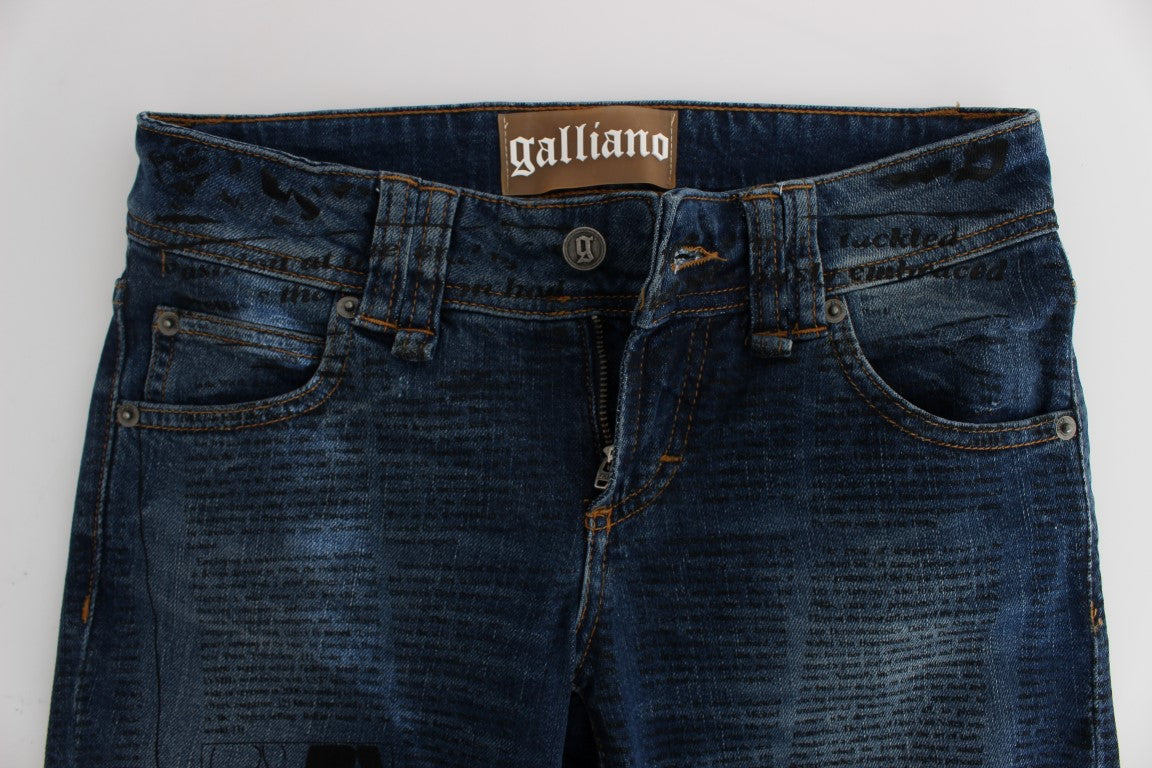 John Galliano Elegant Slim Bootcut Denim Jeans