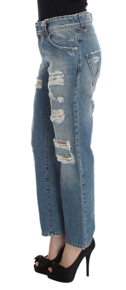 John Galliano Chic Boyfriend Blue Wash Jeans