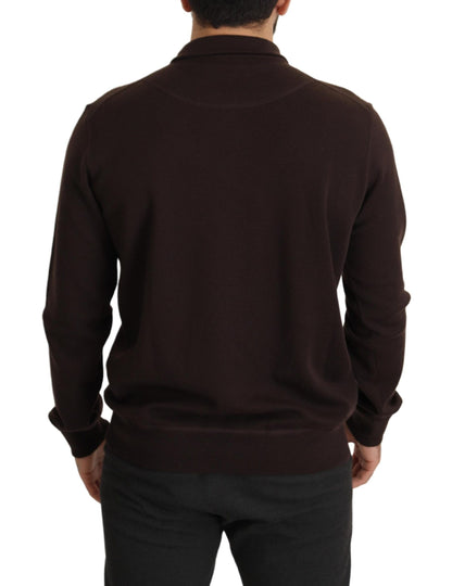 Dolce & Gabbana Elegant Cashmere Zippered Pullover Sweater