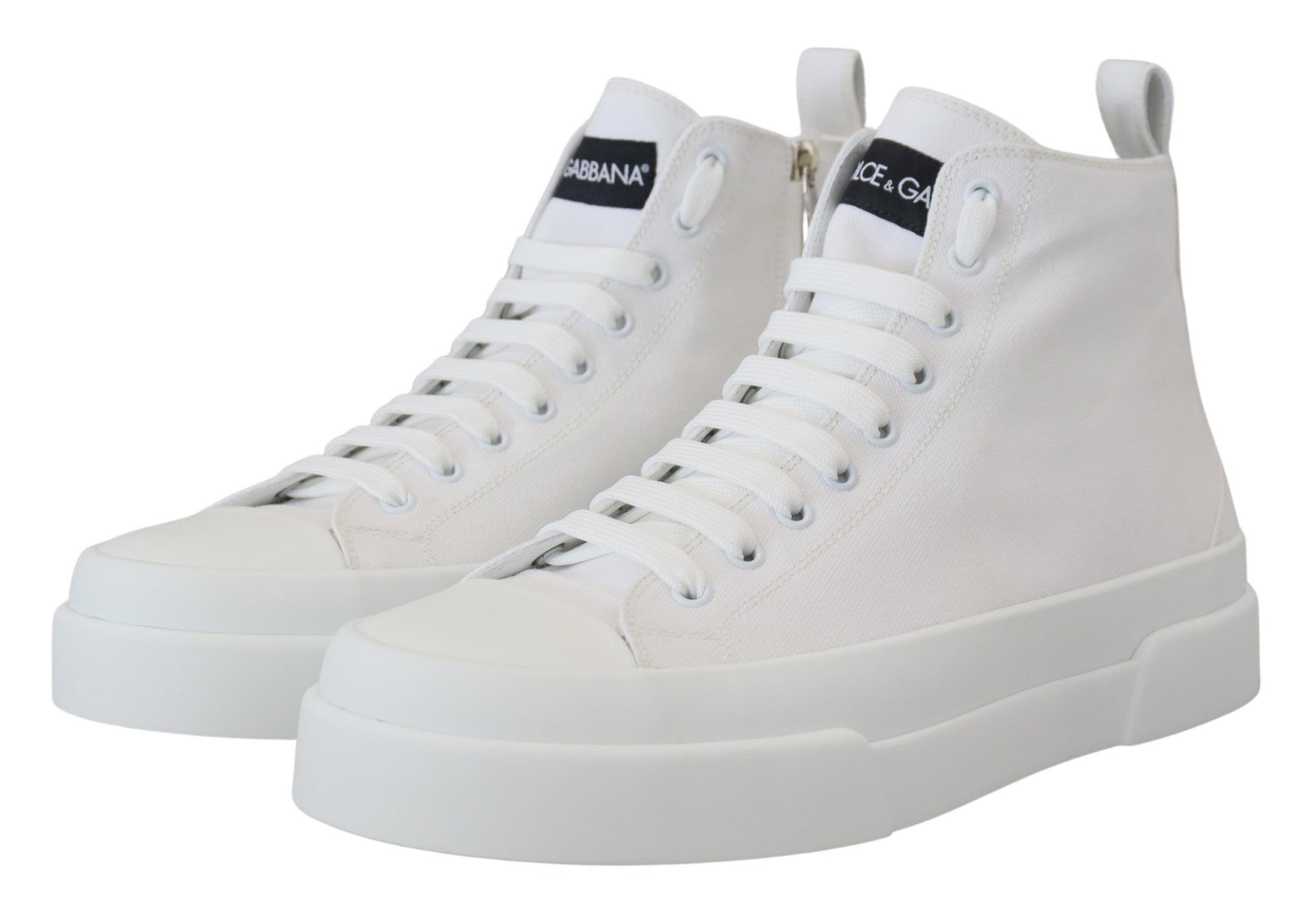 Dolce & Gabbana Elegant High Top Canvas Sneakers