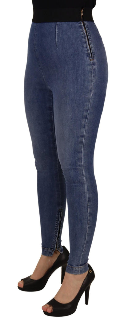 Dolce & Gabbana High Waist Skinny Denim The latest in style, these skinny jeans take it up a notch with a flattering high waist. Made of 98% cotton and 2% elastane, they offer a snug yet comfortable stretch fit. Country of origin: IT, you'll be donning a