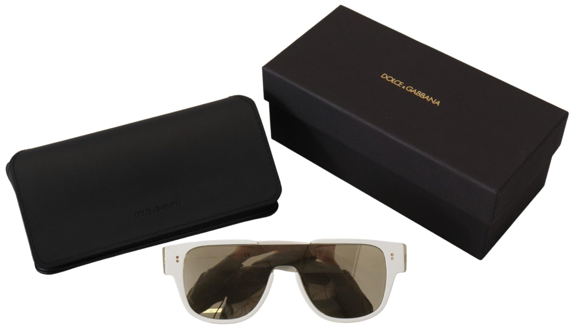 Dolce & Gabbana Elegant White Acetate Sunglasses for Women