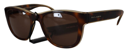 Dolce & Gabbana Chic Unisex Brown Acetate Sunglasses