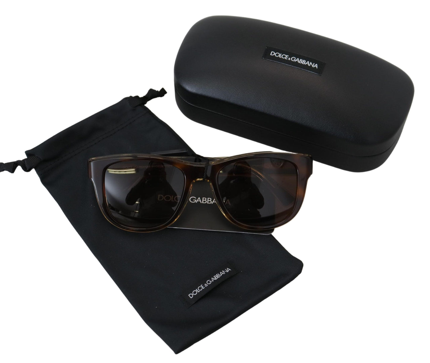 Dolce & Gabbana Chic Unisex Brown Acetate Sunglasses