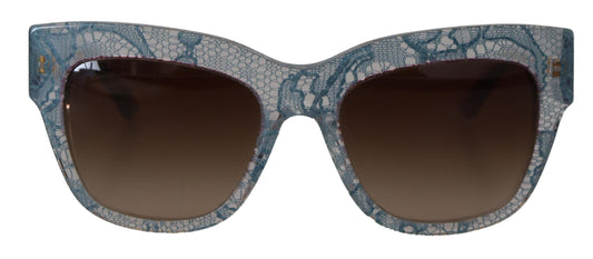 Dolce & Gabbana Elegant Lace-Trimmed Gradient Sunglasses