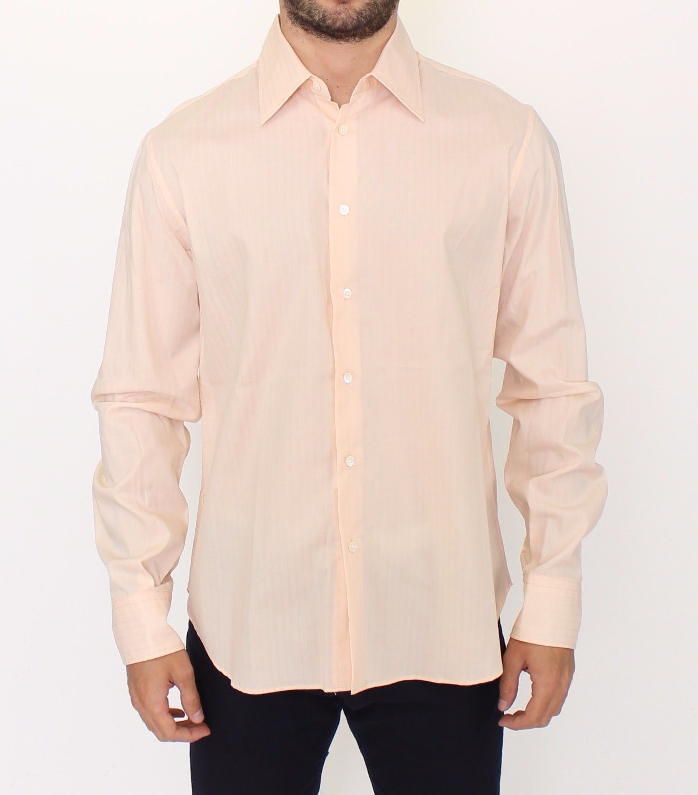 Ermanno Scervino Sunset Hues Striped Cotton Shirt