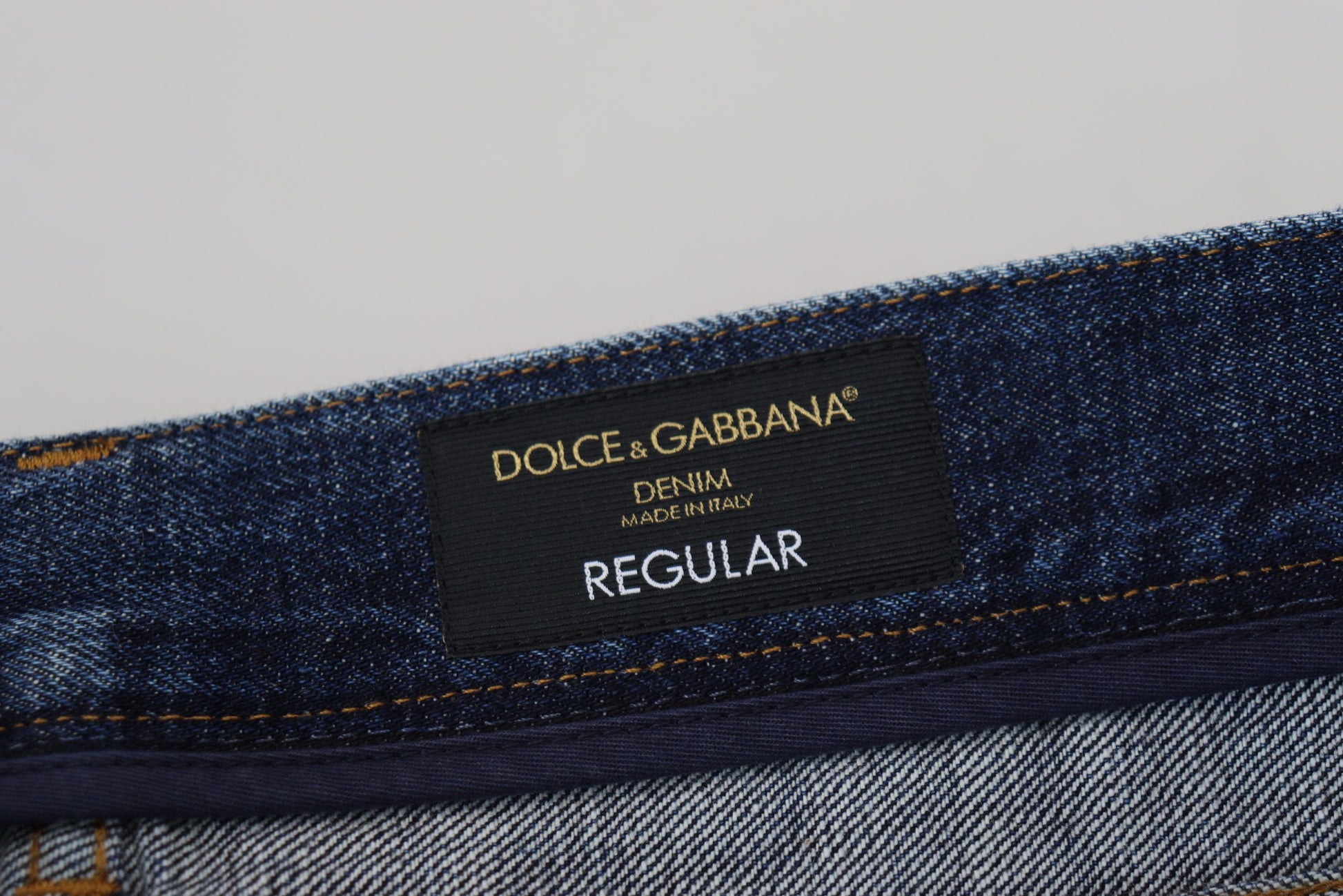 Dolce & Gabbana Elegant Blue Wash Regular Fit Jeans