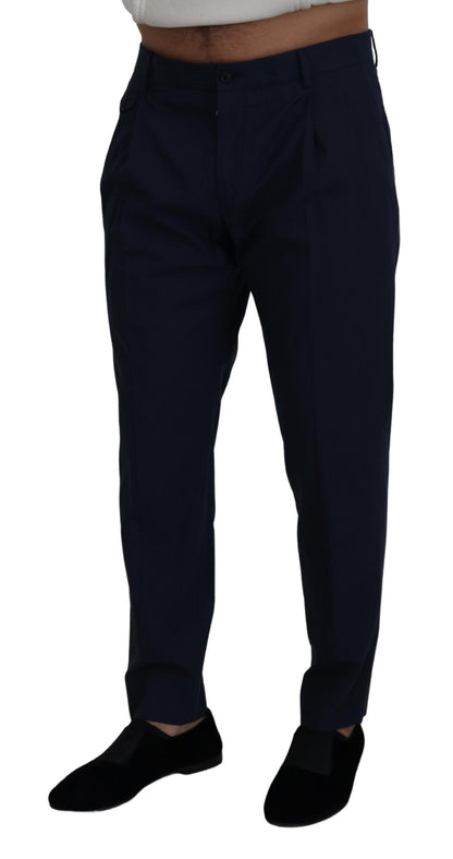 Dolce & Gabbana Chic Slim Fit Chinos in Blue