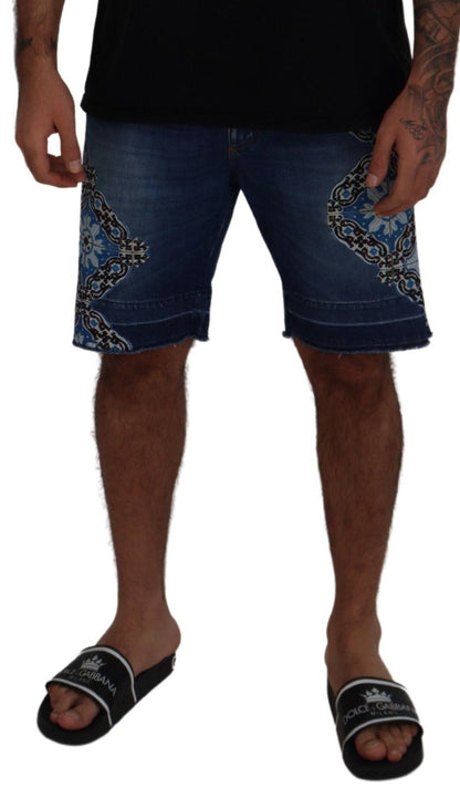 Dolce & Gabbana Elegant Slim Fit Denim Shorts