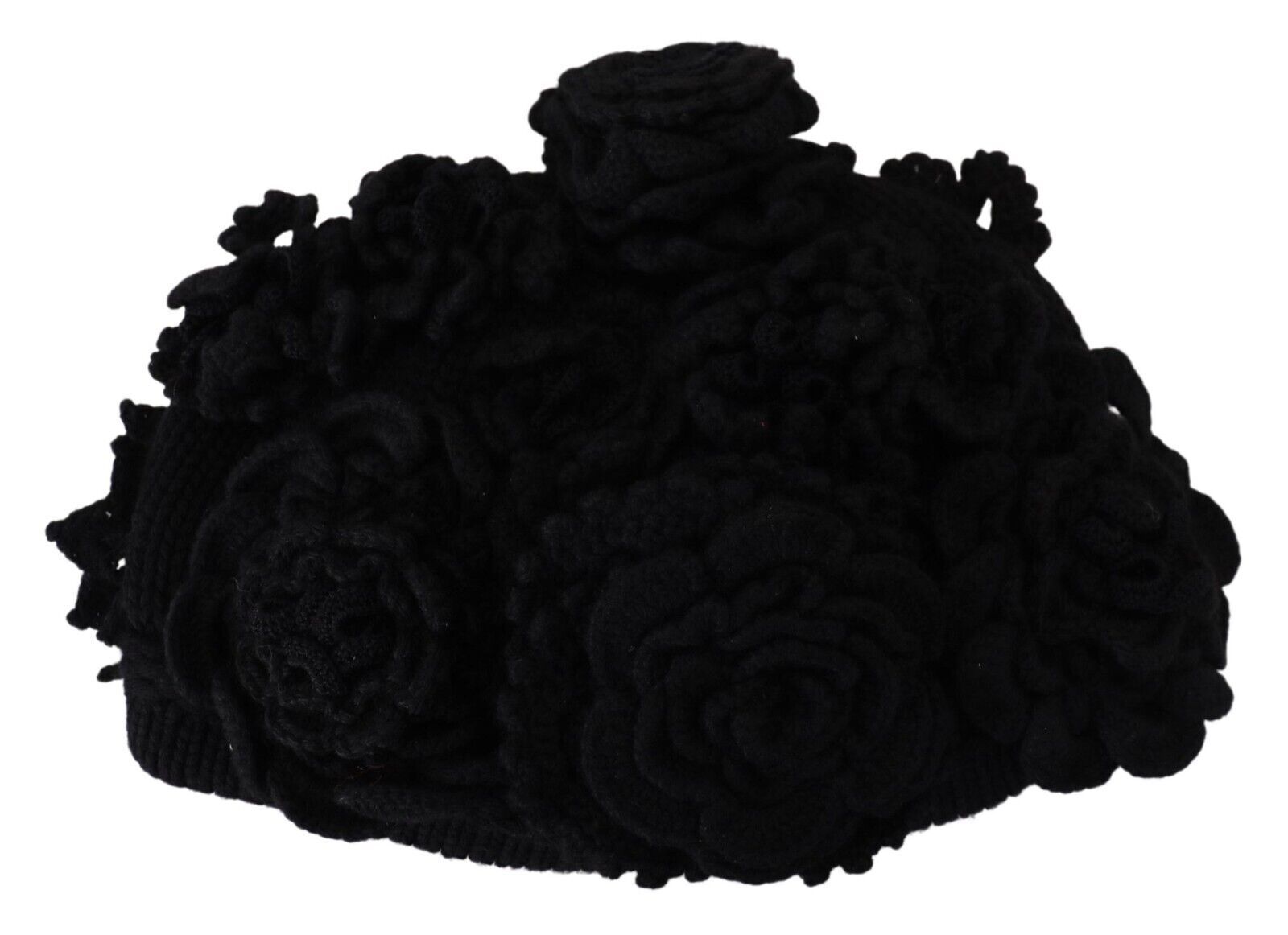 Dolce & Gabbana Elegant Black Virgin Wool Beanie Hat