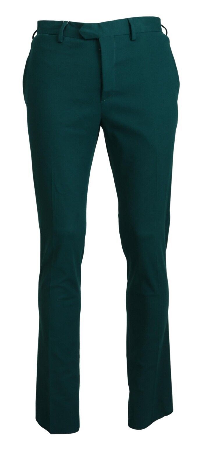 BENCIVENGA Elegantly Tailored Green Pure Cotton Pants