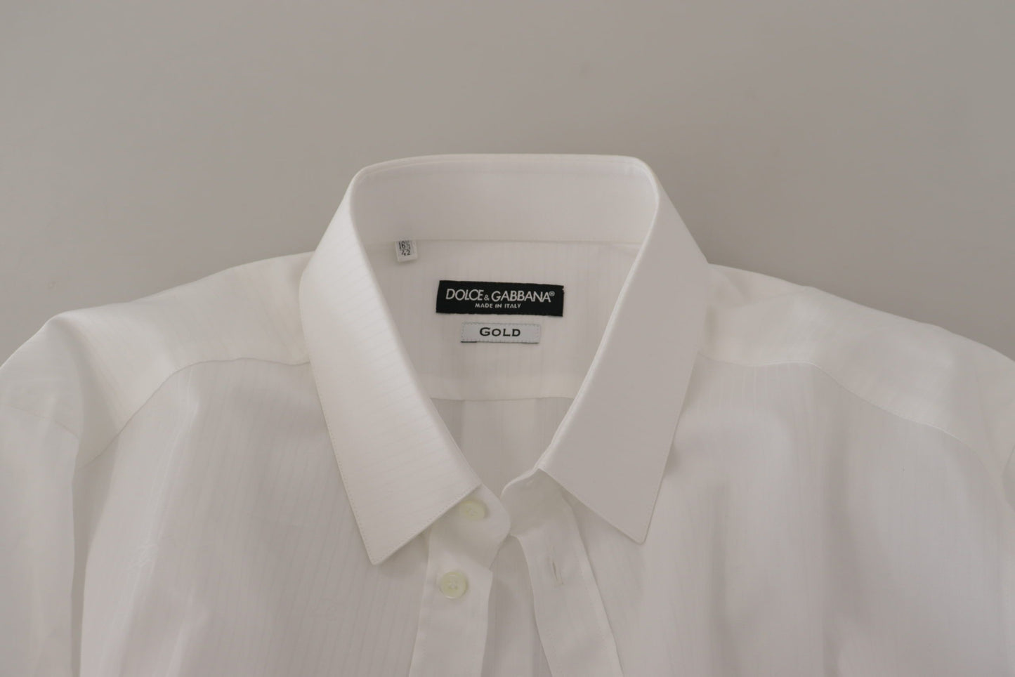 Dolce & Gabbana Elegant White Cotton Dress Shirt